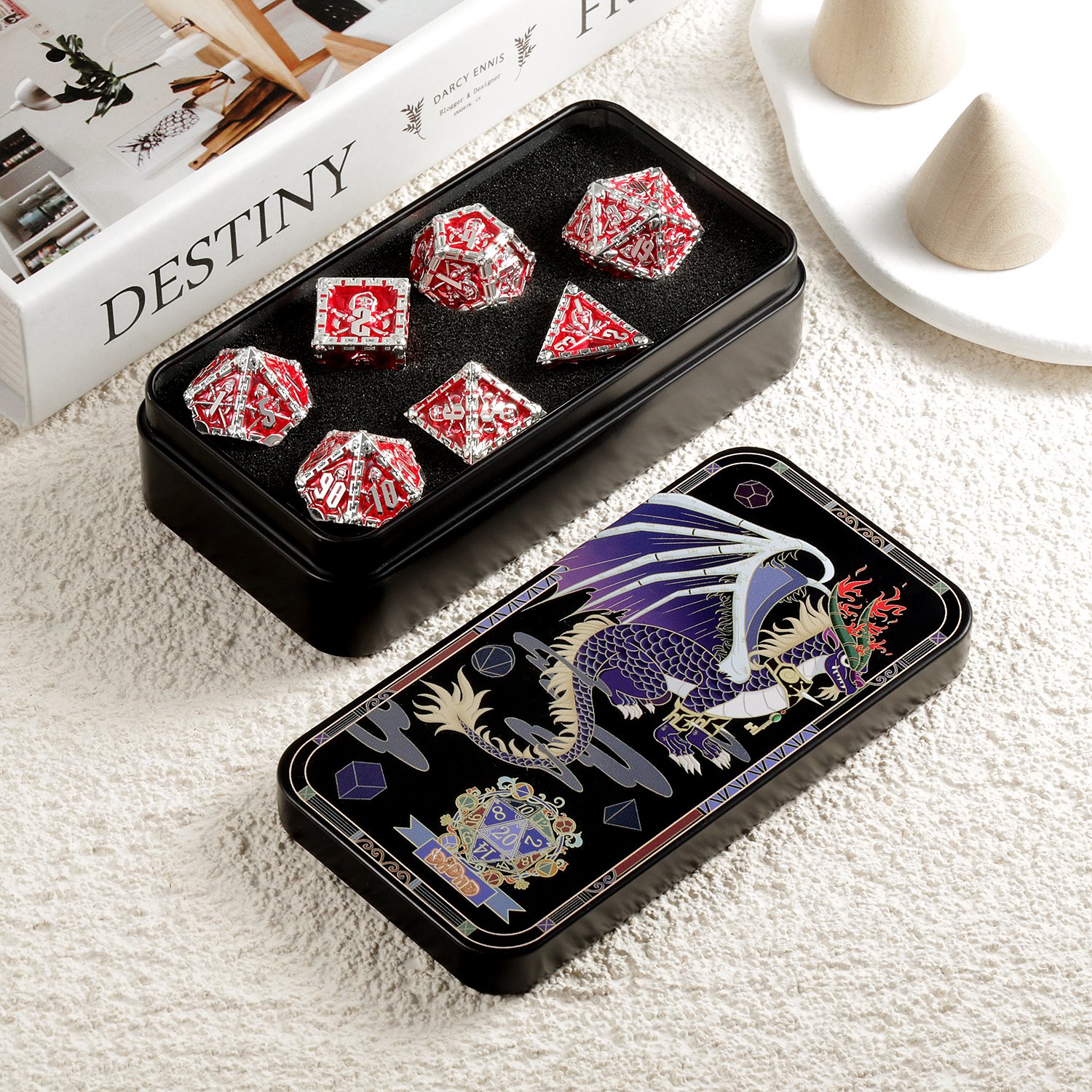 Wholesale DND Metal Dice, The Reaper Metal DnD Dice Set game dice for Dungeons and Dragons Game
