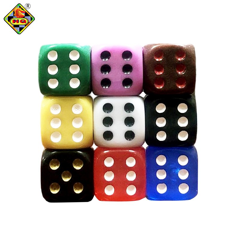 2024 16mm Rounded Acrylic Plastic Customized Dice from Chinese Factory Eco-friendly Brand Product