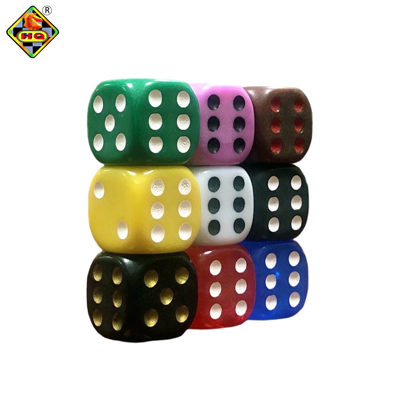 2024 16mm Rounded Acrylic Plastic Customized Dice from Chinese Factory Eco-friendly Brand Product