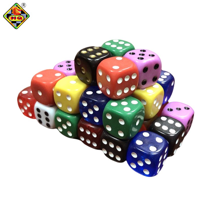 2024 16mm Rounded Acrylic Plastic Customized Dice from Chinese Factory Eco-friendly Brand Product
