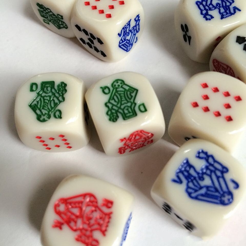 16mm Plastic Poker Dice for Poker and Card Games