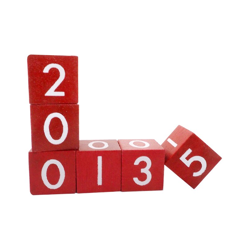 20mm Red color with White number 0 ~ 5 number wooden dice
