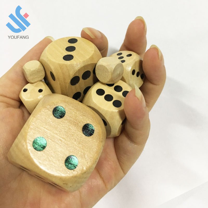 YF-L0211 OEM accept colorful DIY wooden different size custom printing sexy dice cube love game dice wooden dice