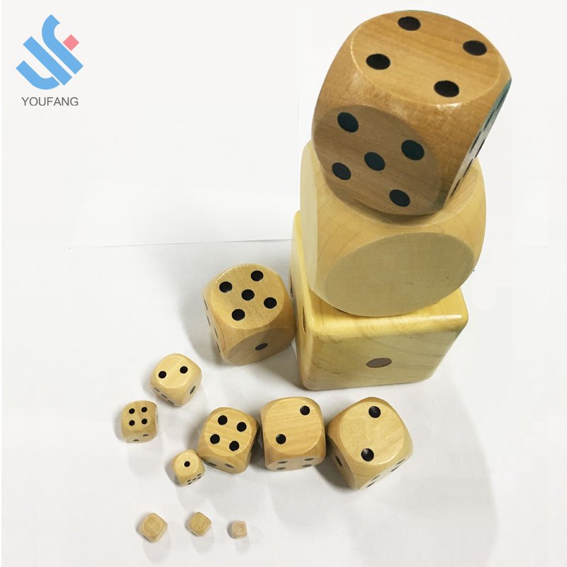 YF-L0211 OEM accept colorful DIY wooden different size custom printing sexy dice cube love game dice wooden dice