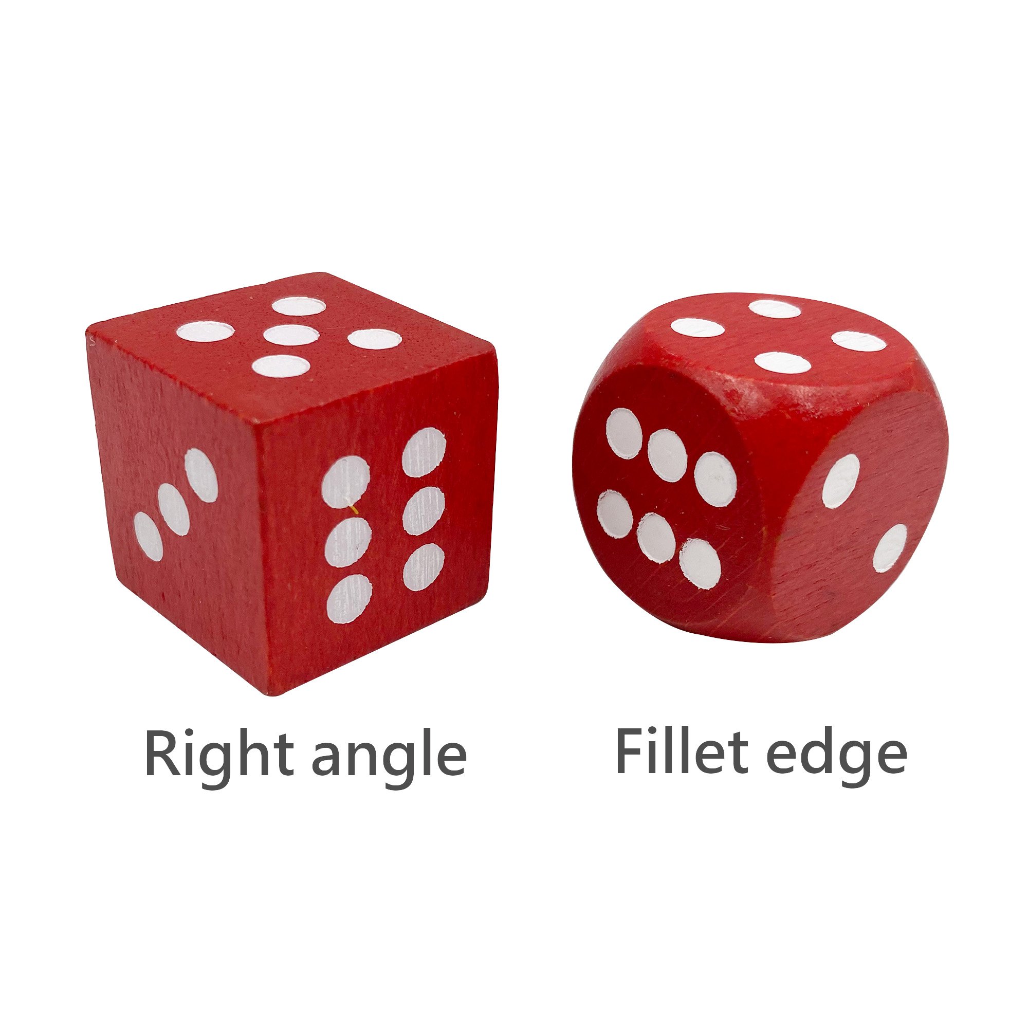 30mm Colorful Dot Wood Dice