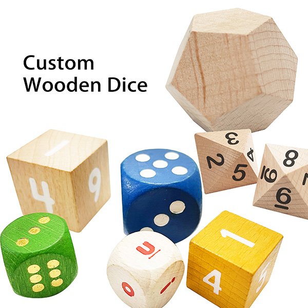 30mm Colorful Dot Wood Dice