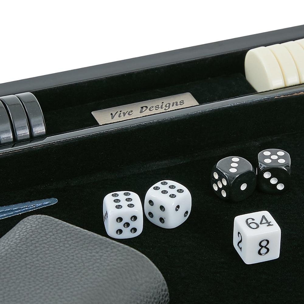 Factory Directly Supply high quality Hot Sale Luxury Leather chess game box Marble Backgammon Set