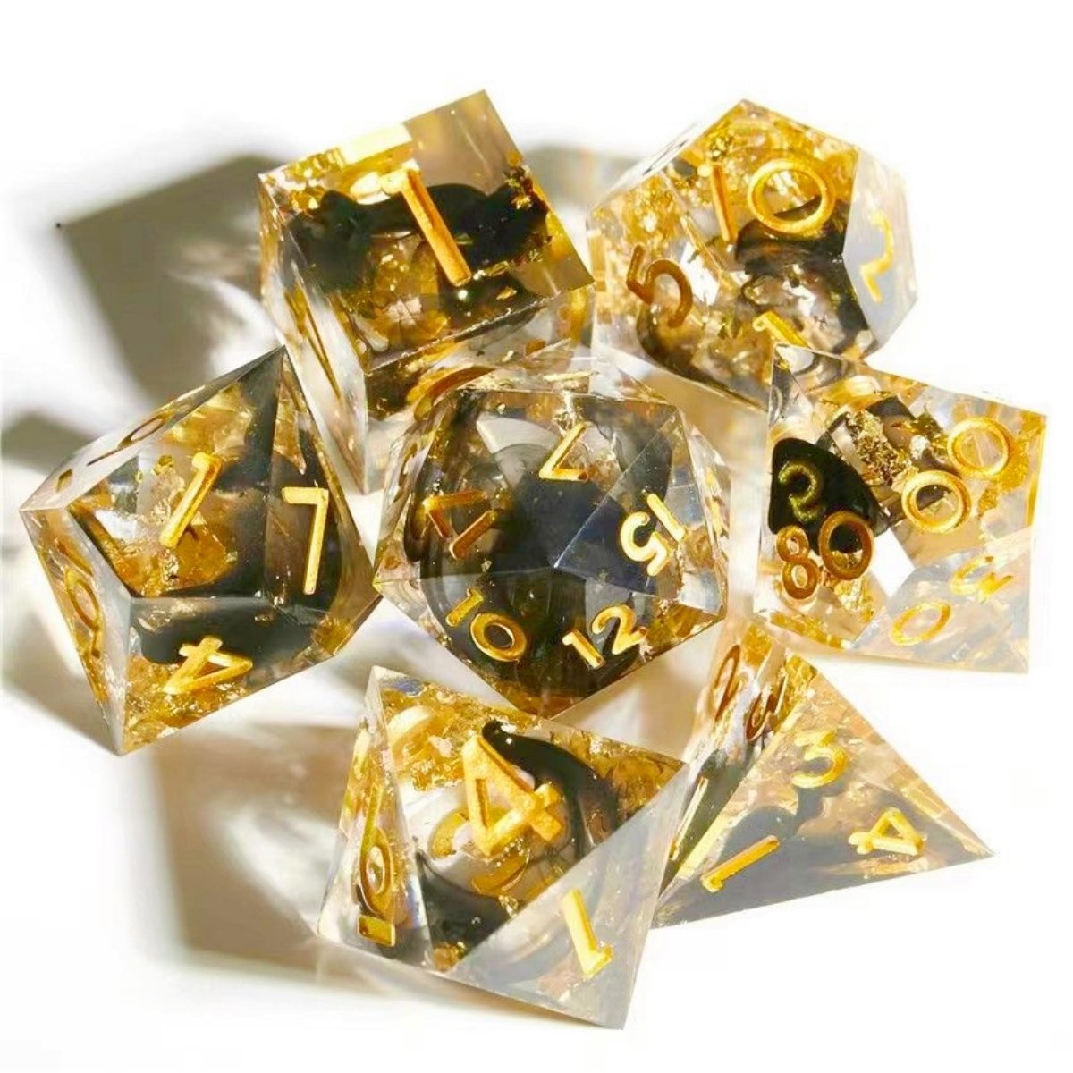Role Playing Dragon and Dungeon Tabletop Game Dice DND Polyhedral Dice Set D&D 7-piece Board Game Dice Customization