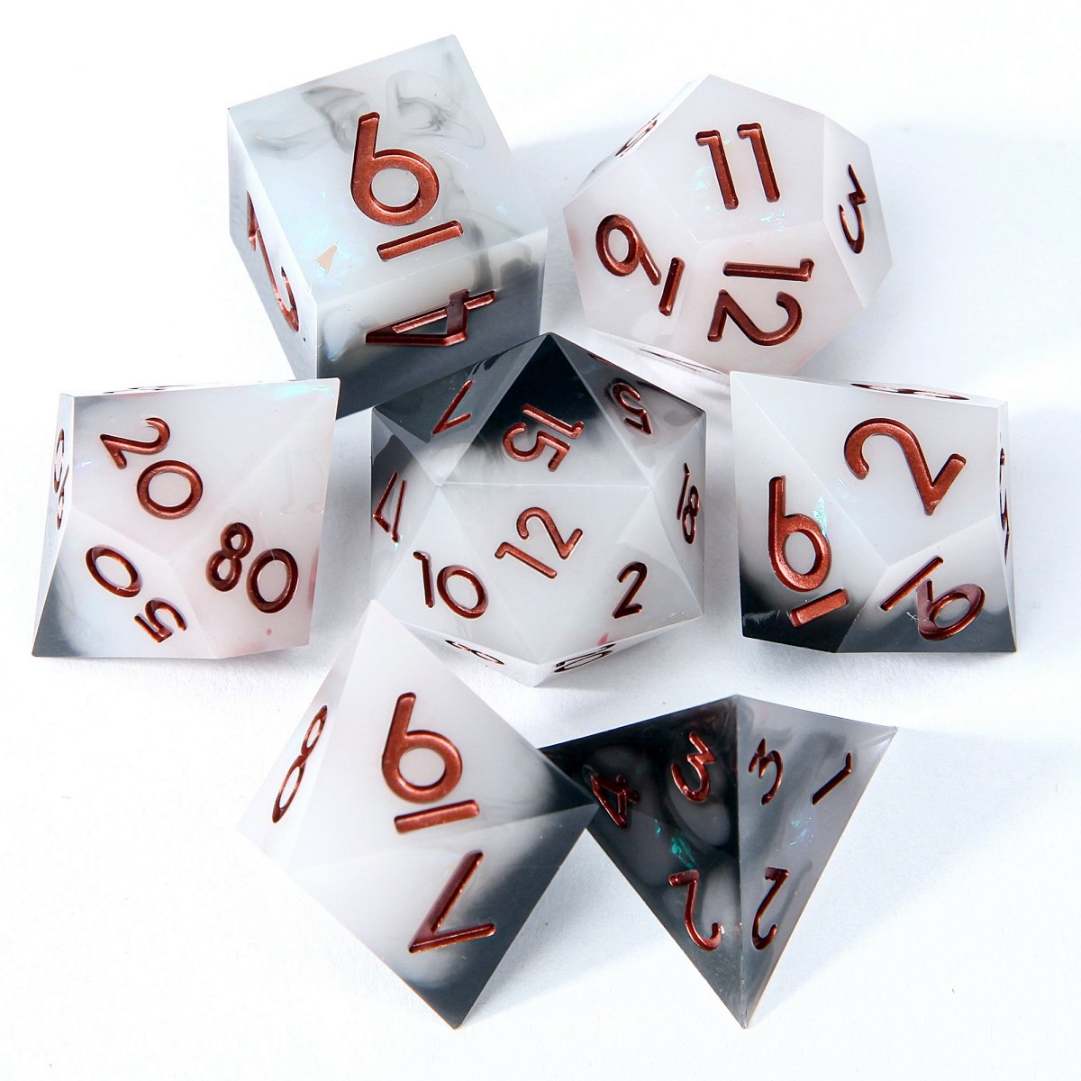 Role Playing Dragon and Dungeon Tabletop Game Dice DND Polyhedral Dice Set D&D 7-piece Board Game Dice Customization