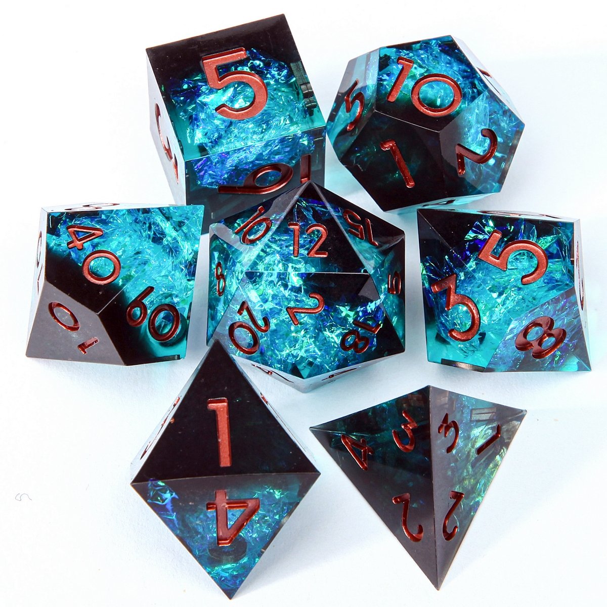 Role Playing Dragon and Dungeon Tabletop Game Dice DND Polyhedral Dice Set D&D 7-piece Board Game Dice Customization