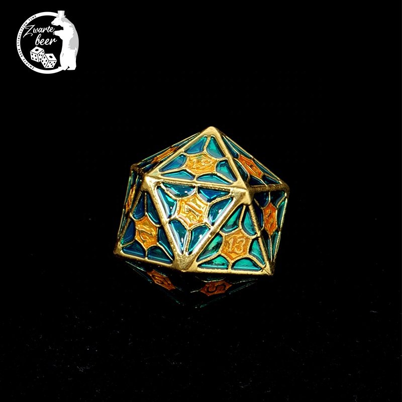 Custom 20mm Metal dice set 7PCS/SET D20 Dice Game Wholesale Polyhedral Dnd Rpg Dice Set