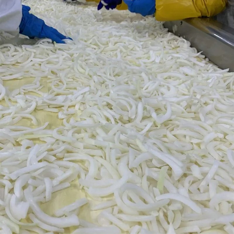 factory direct sale IQF White 10 KG Carton New Crop vegetables sliced frozen Onion kinds vegetable frozen