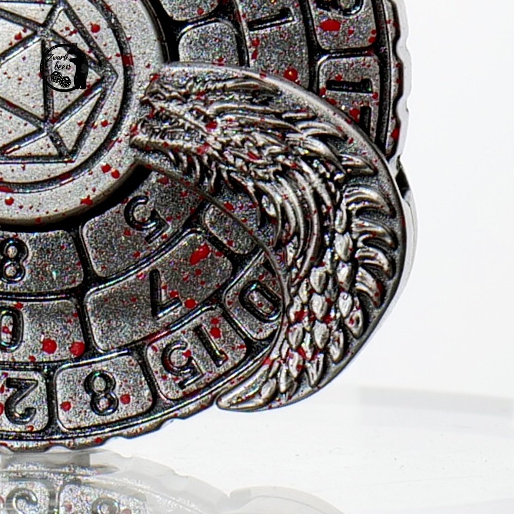 DND Metal Dice Roulette Dice 7-in-1 Rotating Multi-sided Fidget Spinner Dice Dungeons Dragons Role-playing