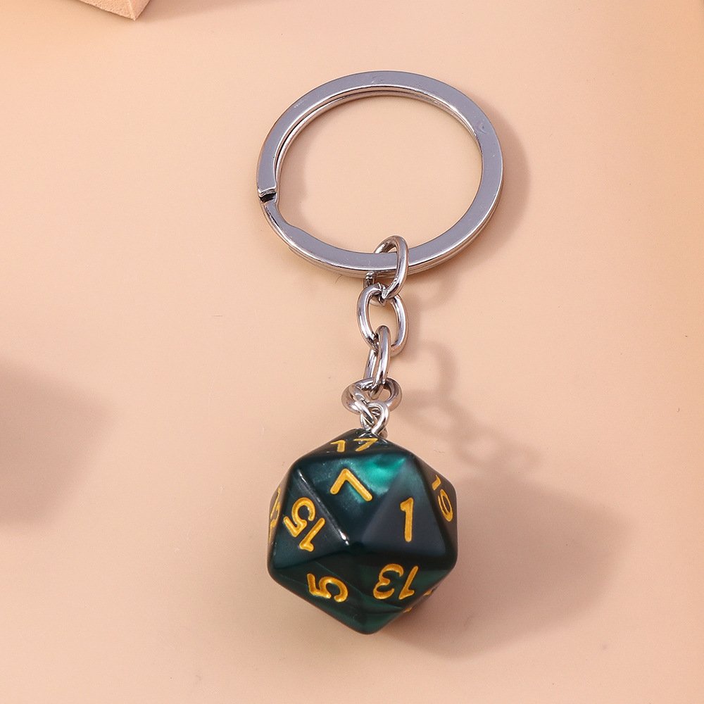 Wholesale Key Holder Rings Dice Pendant Keychain Accessories For Promotional Gift