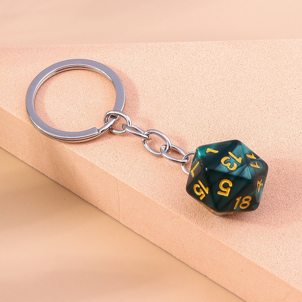 Wholesale Key Holder Rings Dice Pendant Keychain Accessories For Promotional Gift