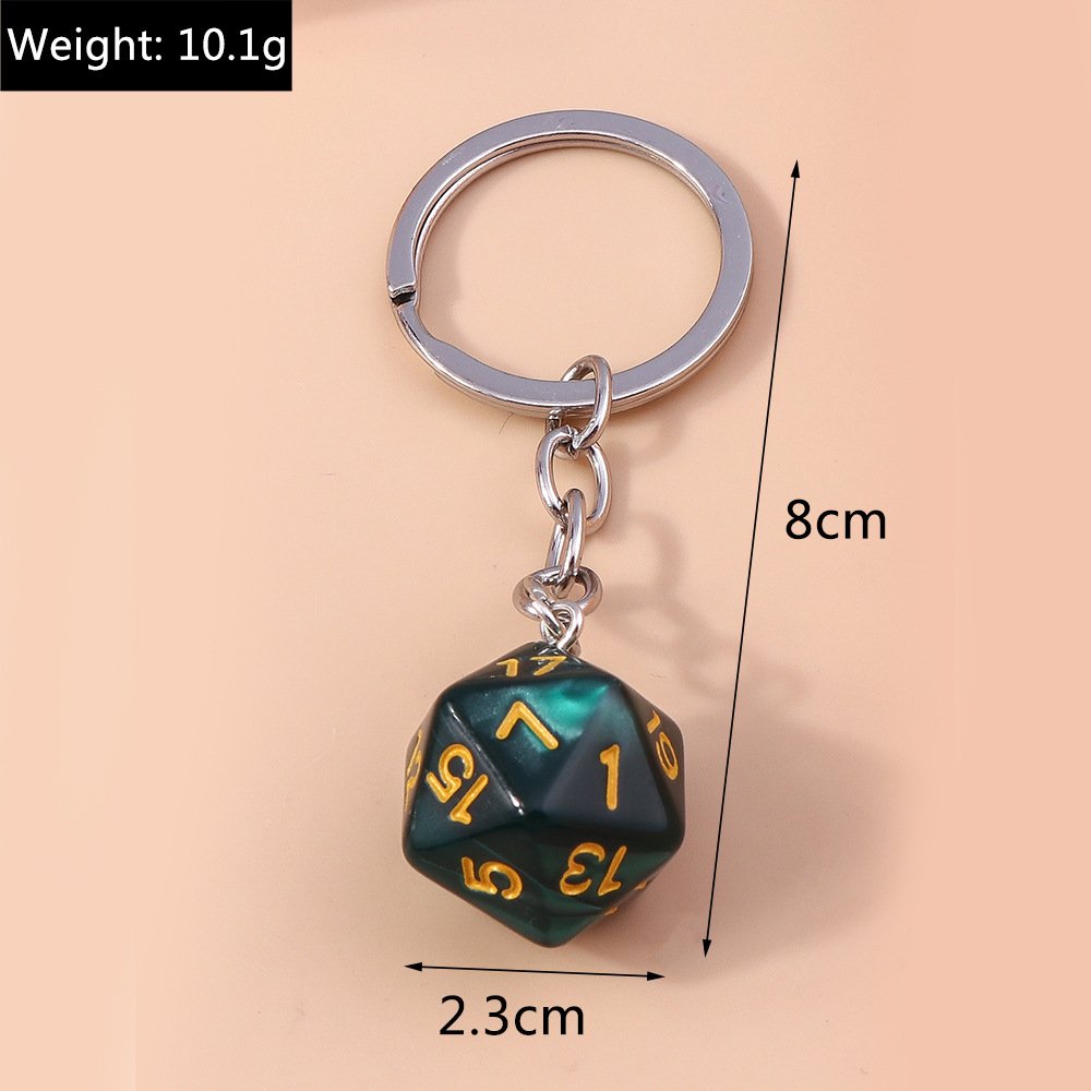 Wholesale Key Holder Rings Dice Pendant Keychain Accessories For Promotional Gift