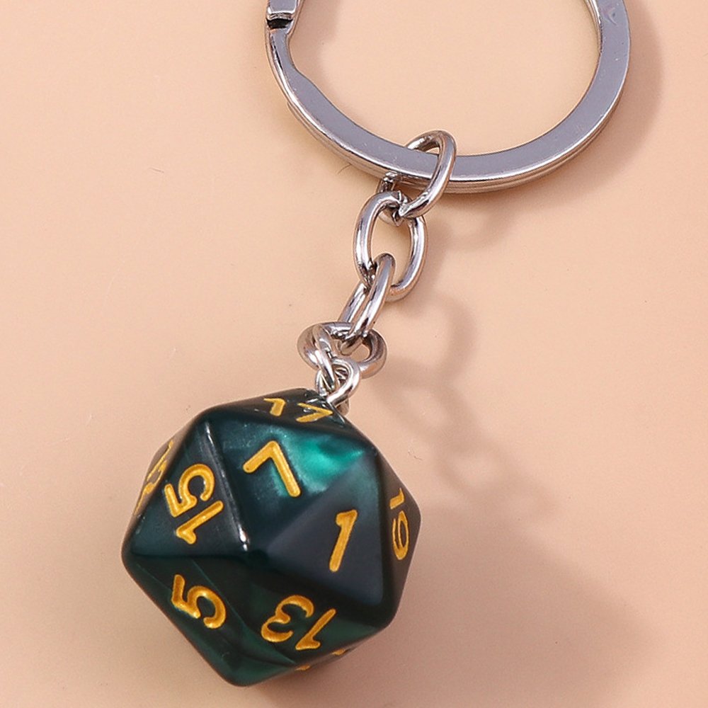 Wholesale Key Holder Rings Dice Pendant Keychain Accessories For Promotional Gift