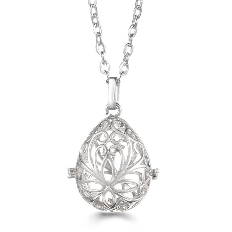 Necklace Earth Design Portable Hollow Mini Storage Dice Box with Metal Chain