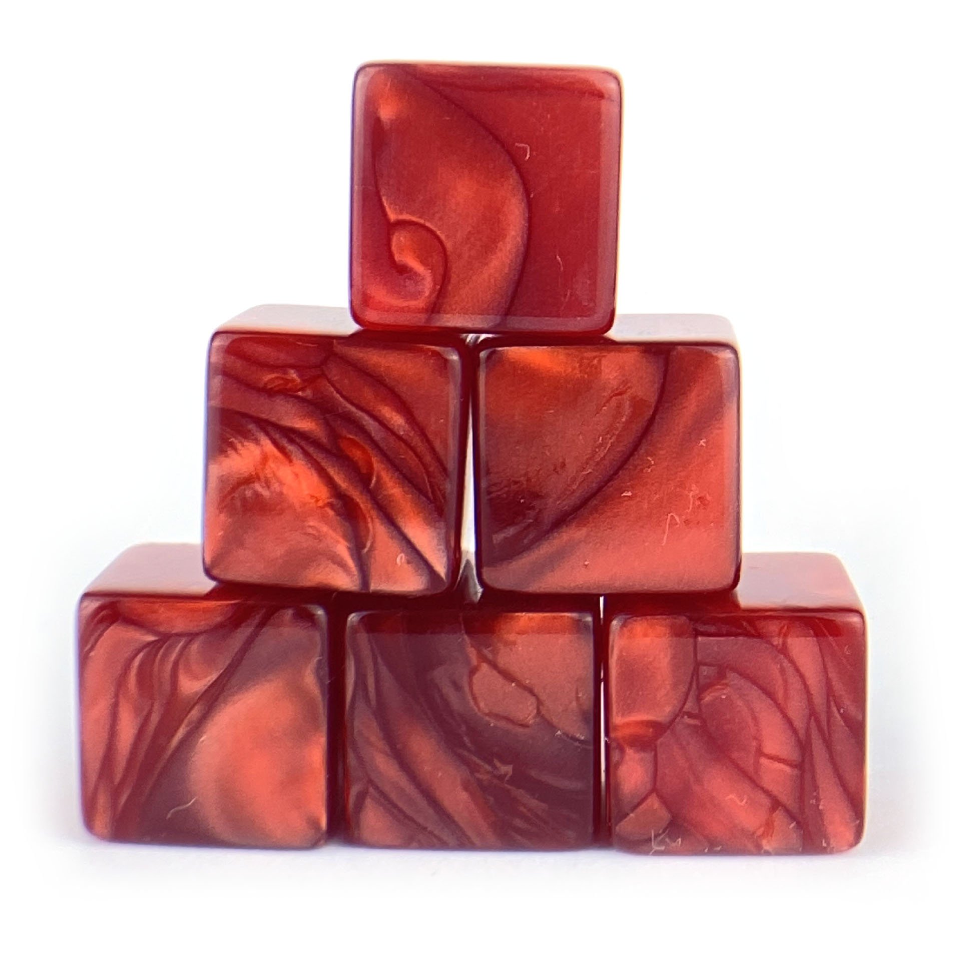 Hot Sell plastic 6 sides acrylic blank cubes dice pearl custom 16mm blank dice