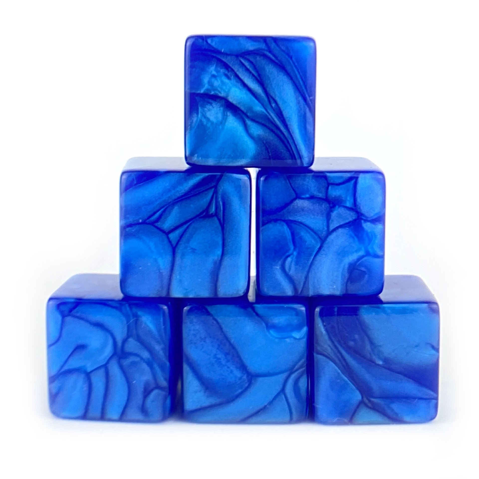 Hot Sell plastic 6 sides acrylic blank cubes dice pearl custom 16mm blank dice