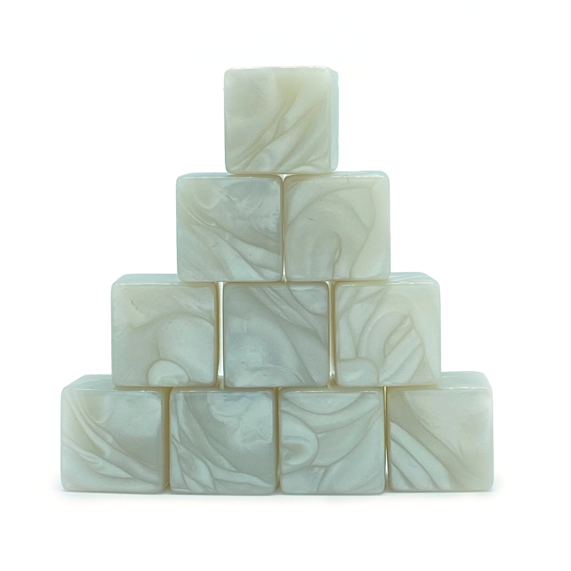 Hot Sell plastic 6 sides acrylic blank cubes dice pearl custom 16mm blank dice