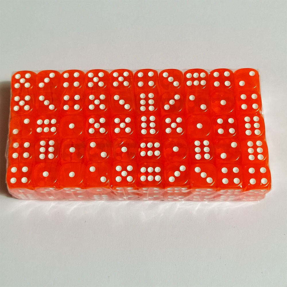 14mm D6 Acrylic Dice Transparent Color Rounded Corner Custom Dice Dice Game Board Game