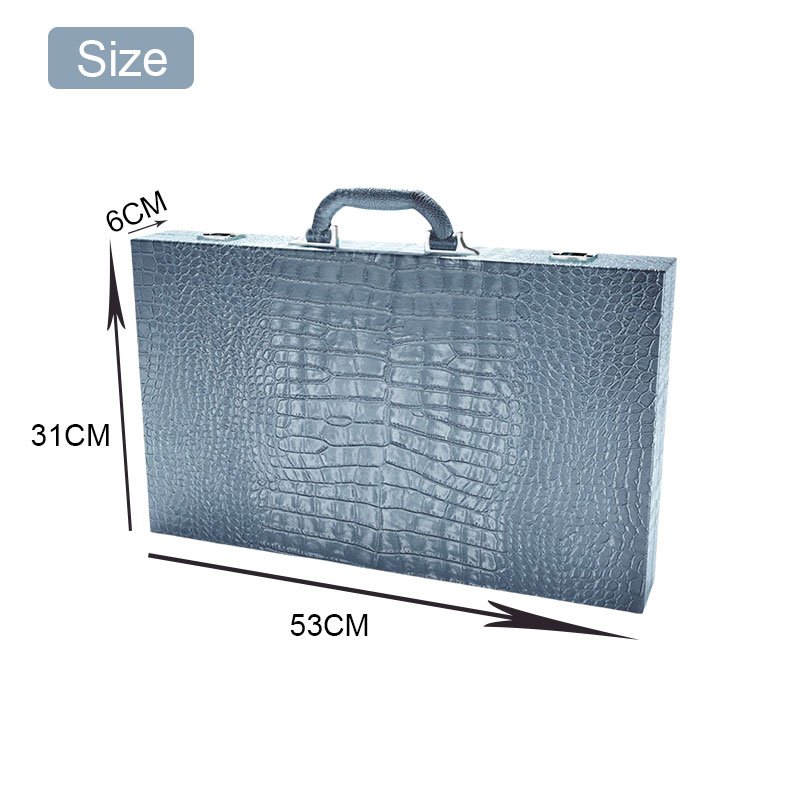 Factory Price Customized Wholesale Professional Alligator Chess Game Handmade Board Game Backgammon Luxury