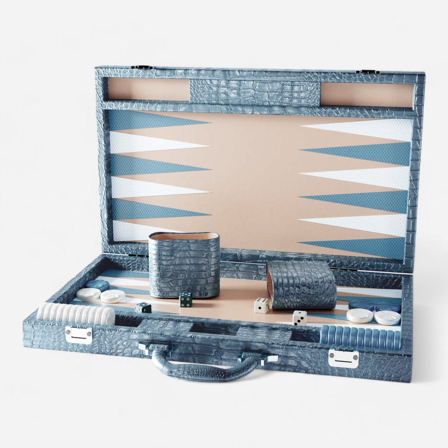 Factory Price Customized Wholesale Professional Alligator Chess Game Handmade Board Game Backgammon Luxury