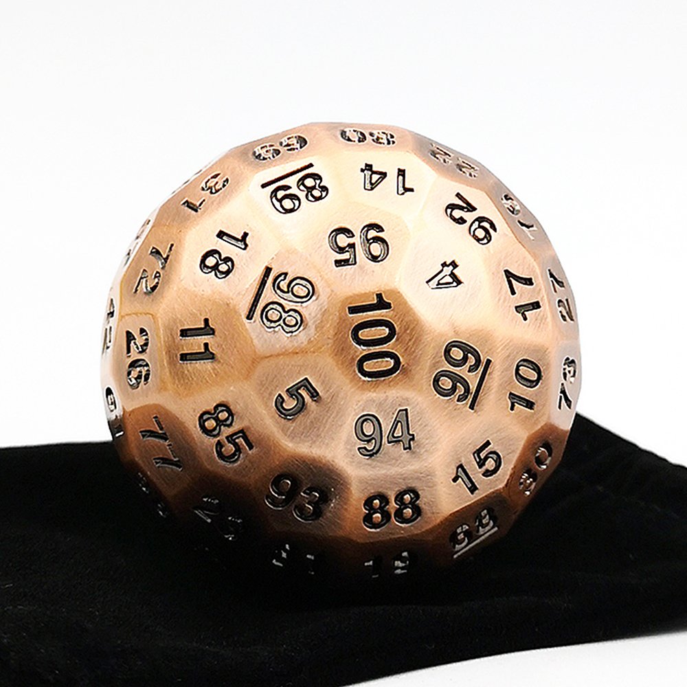 Large metal 100-sided 100d dice Custom Colors Fast Shipping Dungeons & Dragons Game Dice Set