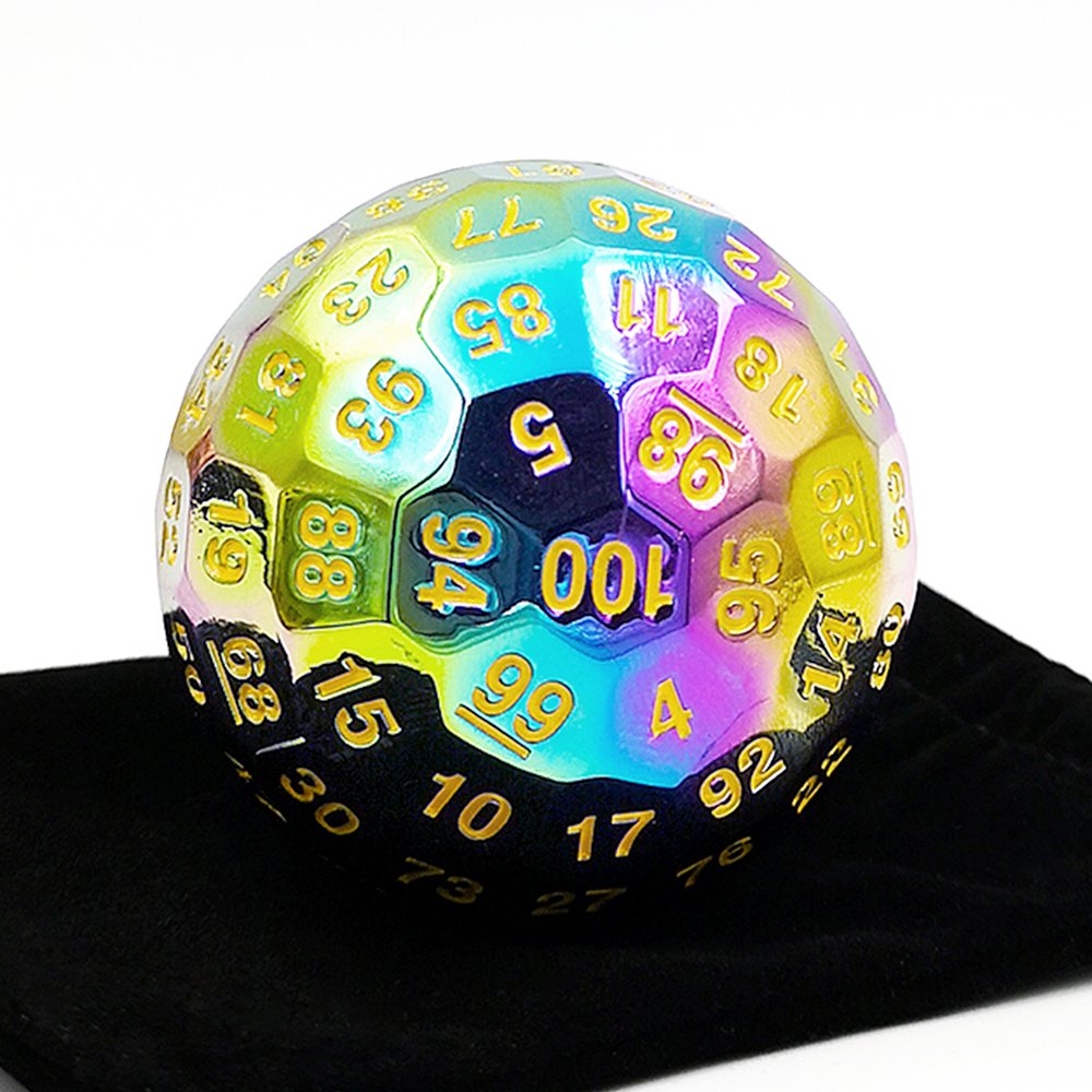 Large metal 100-sided 100d dice Custom Colors Fast Shipping Dungeons & Dragons Game Dice Set