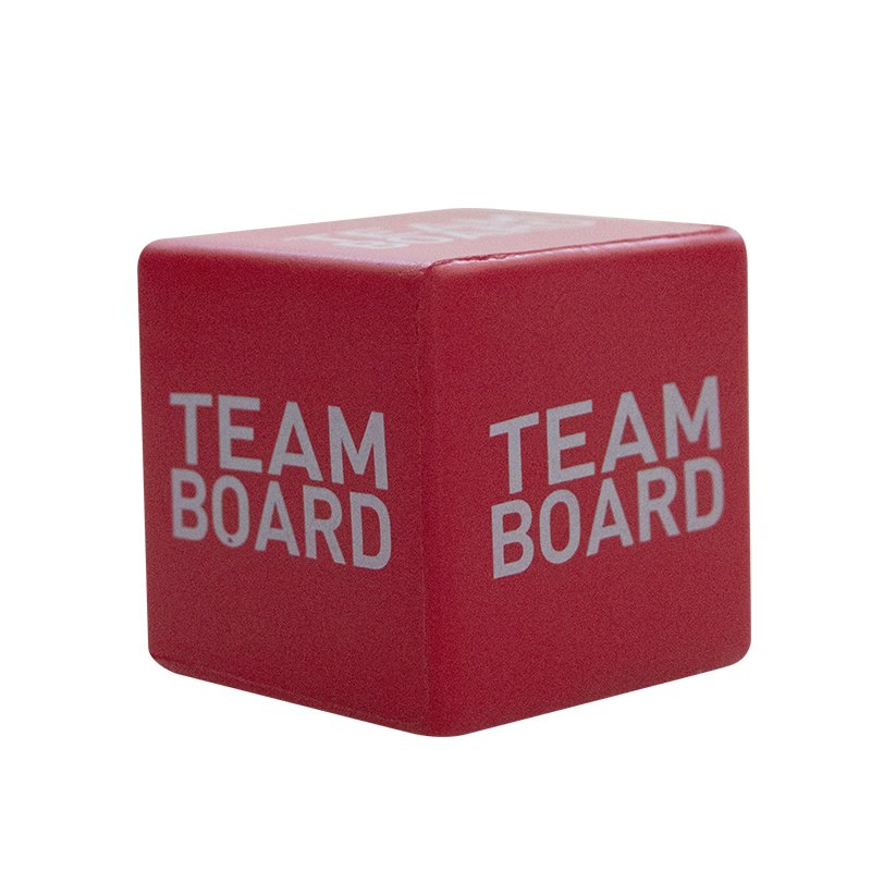 Custom logo mini red Promotional Gifts pu foam Antistress Stress Reliever Ball cube dice