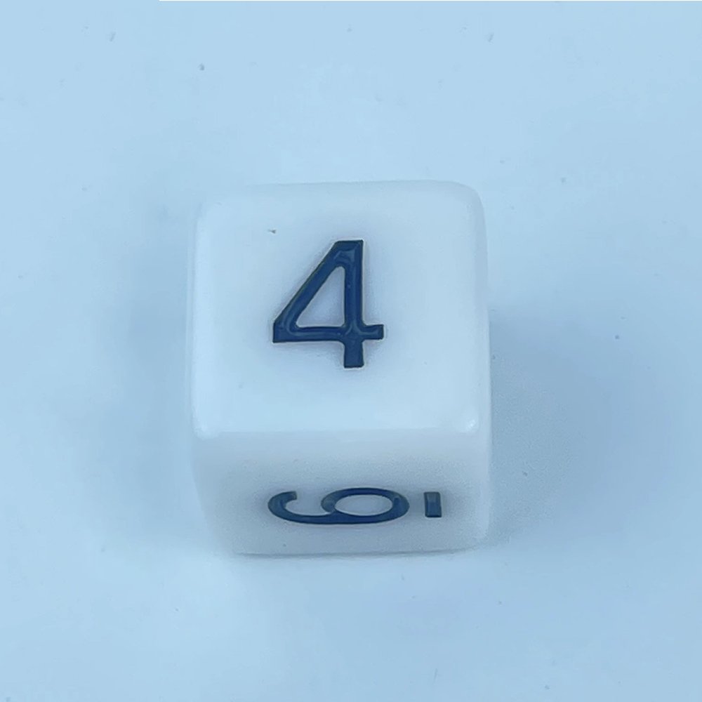 Wholesale Number Dice 16mm Acrylic Transparent Solid Color Marble Dice Right Angle Teaching D6 Dice