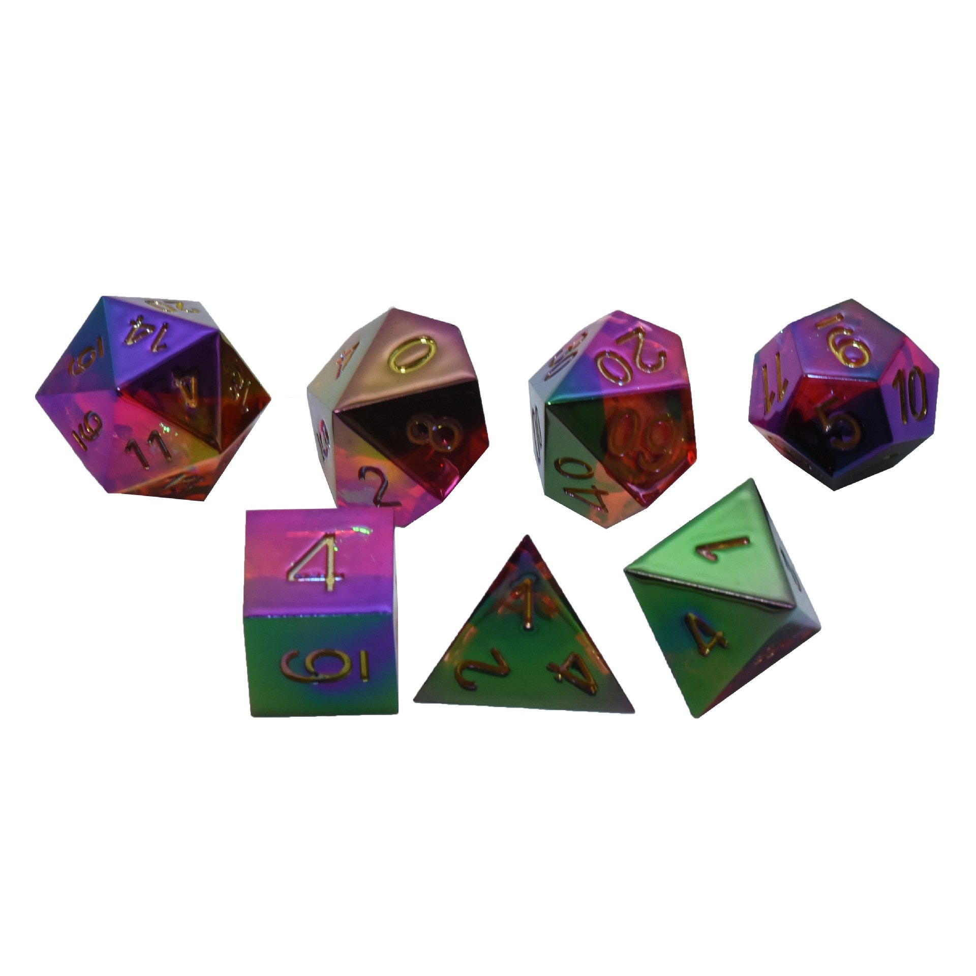 Custom Logo Polyhedral Dnd Colour 16mm Resin Dice Set For Dragon And Dungeon Tabletop Games