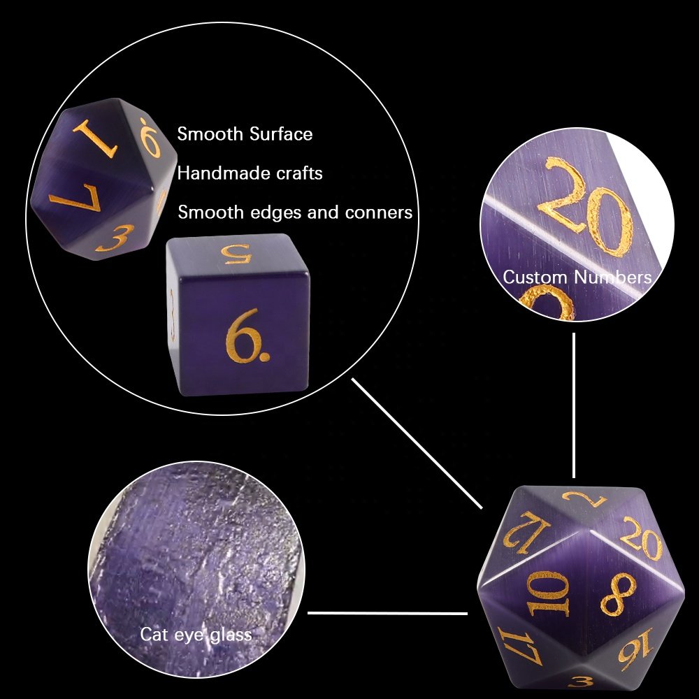 Customized Dices DND Gem Polyhedral Dice RPG Dice Sets