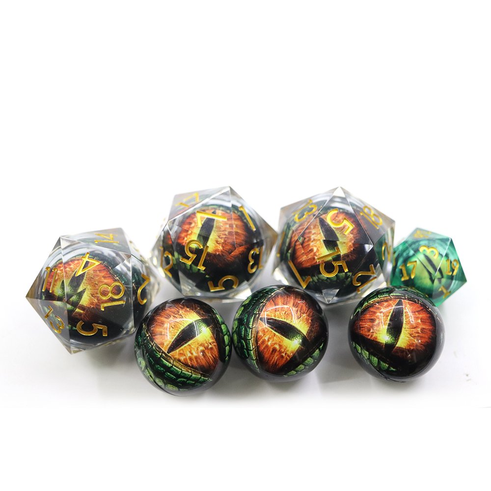 Wholesale Dragon and Dungeon Dice 33mm resin Precision moving dragon eye Dice
