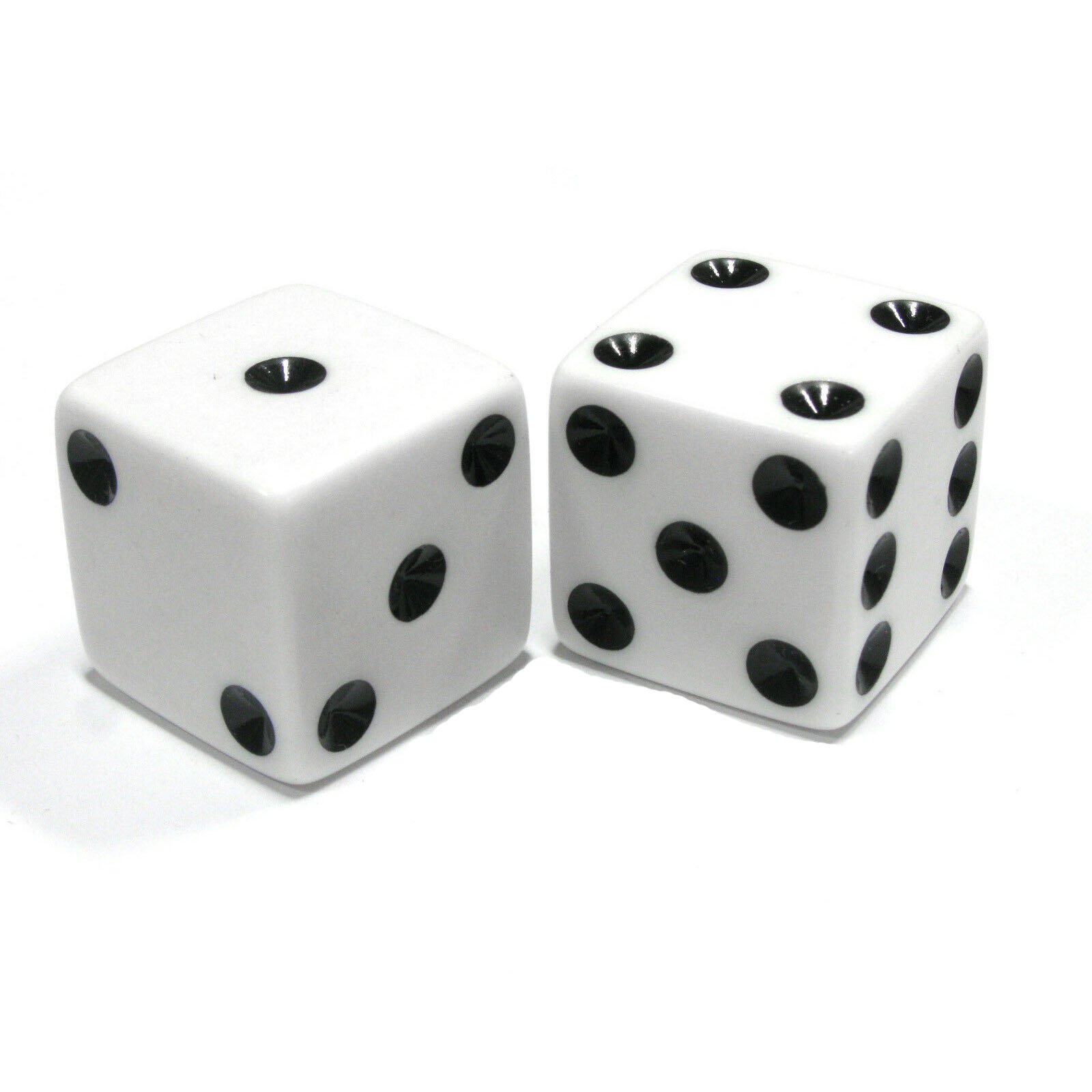 Factory cheap stock Large 25mm white dot square corner red black white dice Board Games DND Accessories Acrylic Dice