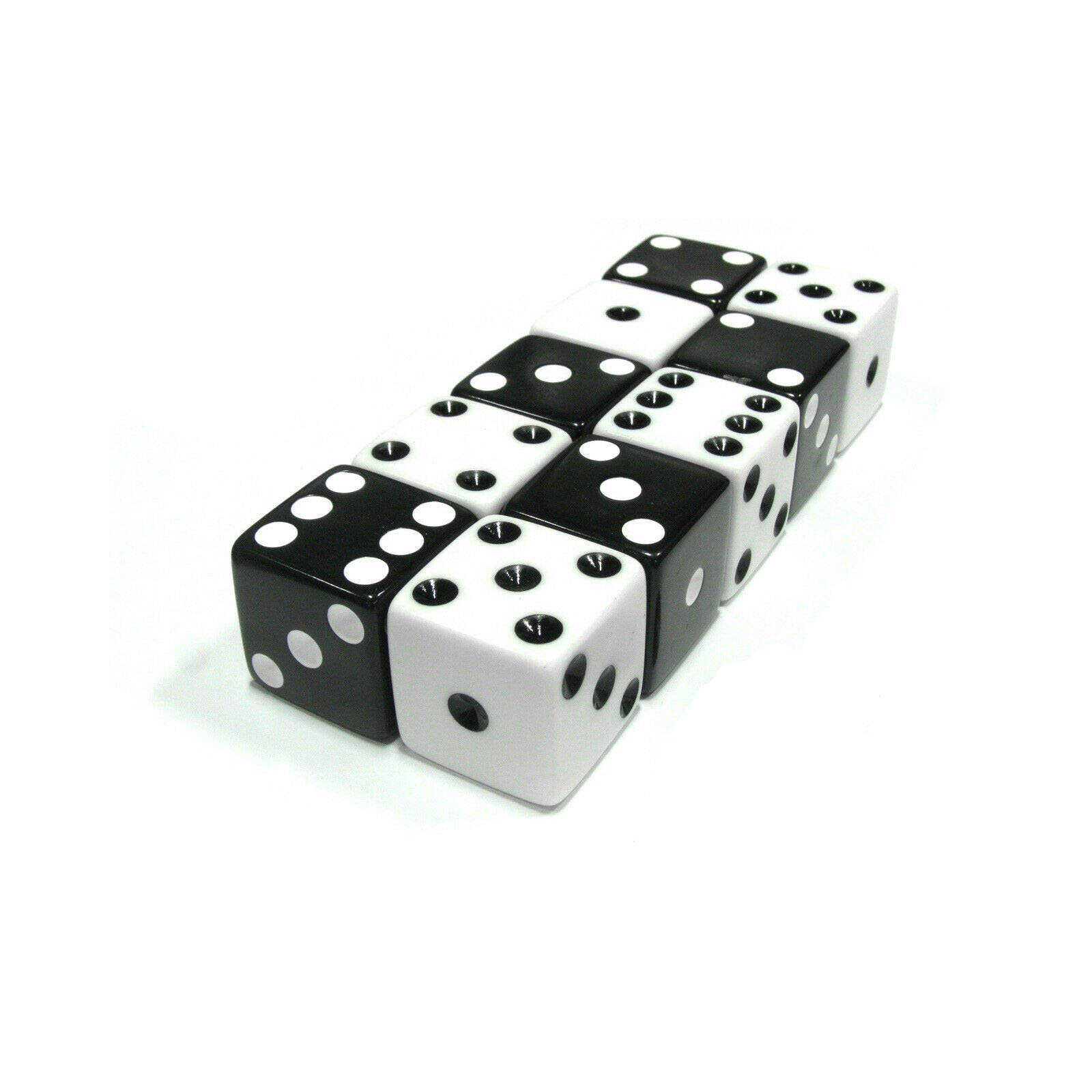 Factory cheap stock Large 25mm white dot square corner red black white dice Board Games DND Accessories Acrylic Dice