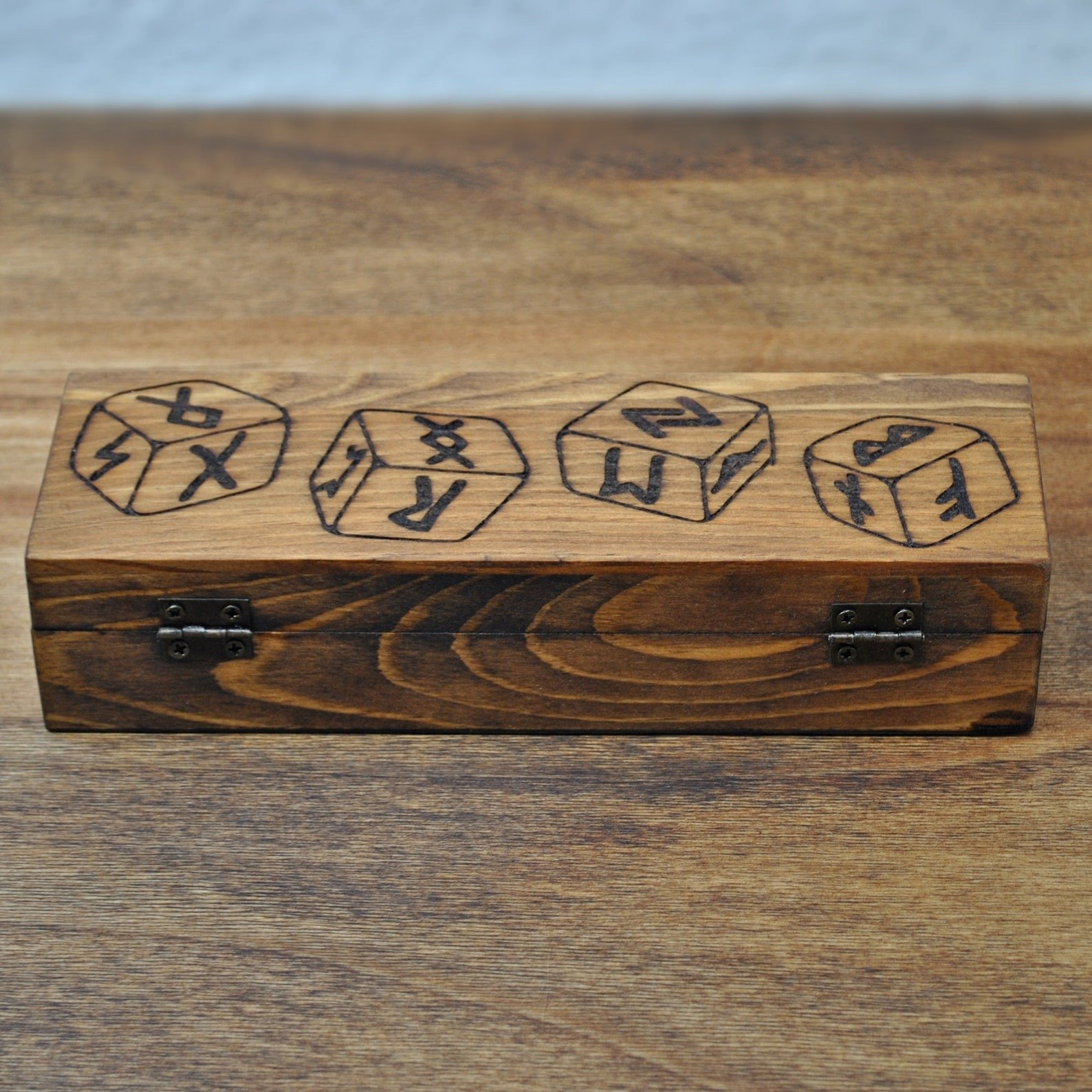 Elegant Viking Wooden Gaming Dice & Wood Box For Viking Culture Box & Natural Wood Box Wholesale Natural Wood Store By LHD