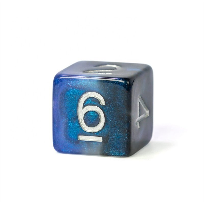 Udixi custom polyhedral resin Blue-Black Galaxy dice dungeon & dragon Roll Dice dnd rpg board game dice set
