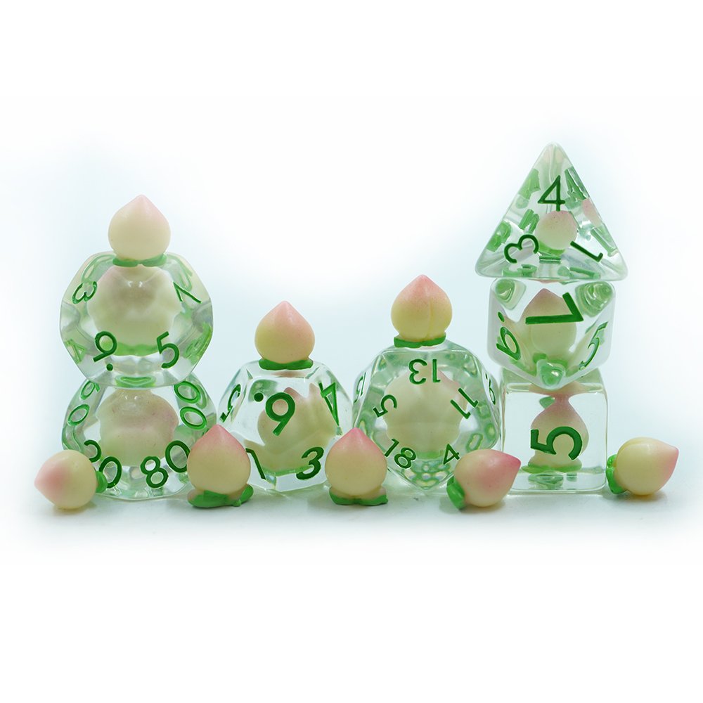 Personalized Customization Rounded Corner 7pcs Polyhedral Resin Custom Dice For Dnd Rpg Games