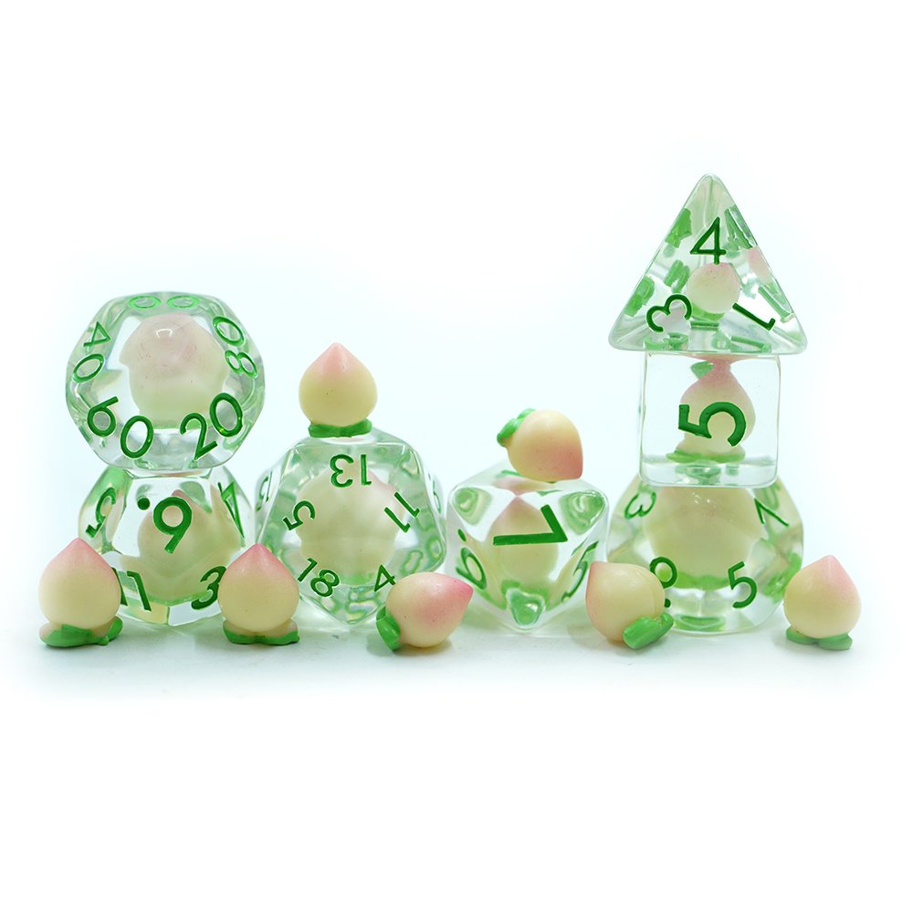 Personalized Customization Rounded Corner 7pcs Polyhedral Resin Custom Dice For Dnd Rpg Games