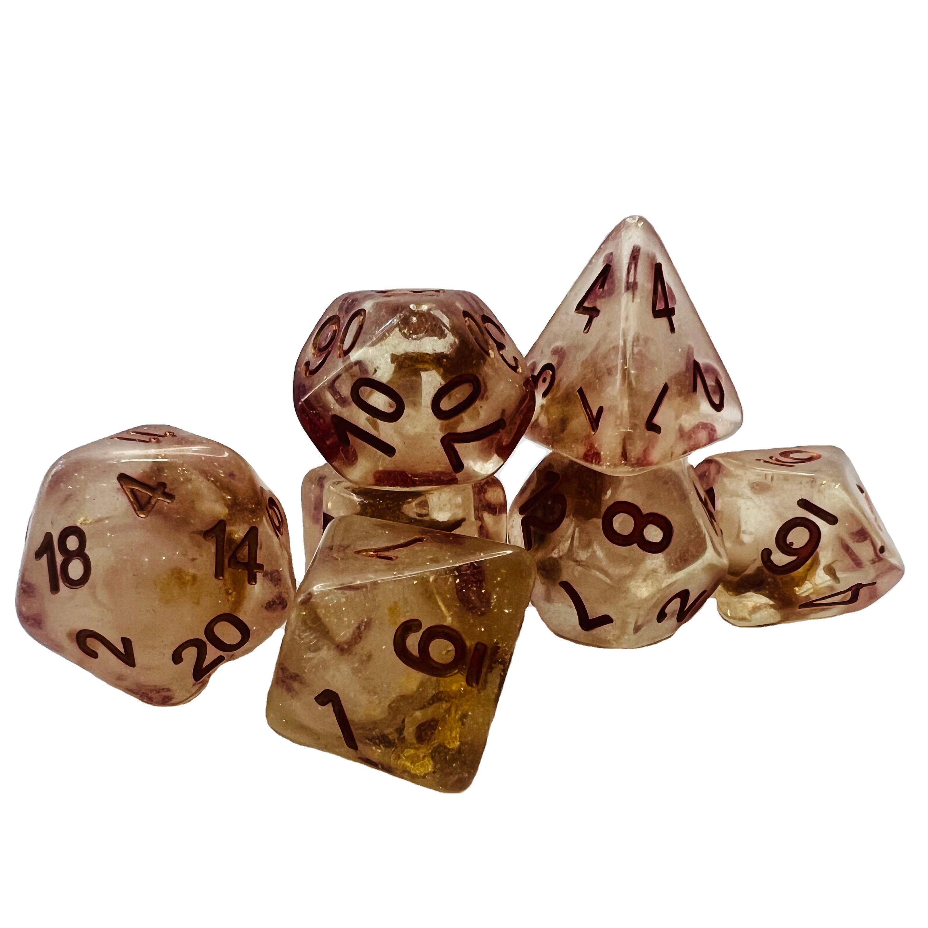 Custom Logo Dungeons And Dragons Rpg Table Game Colored Polyhedral Bulk Plastic Dice Set