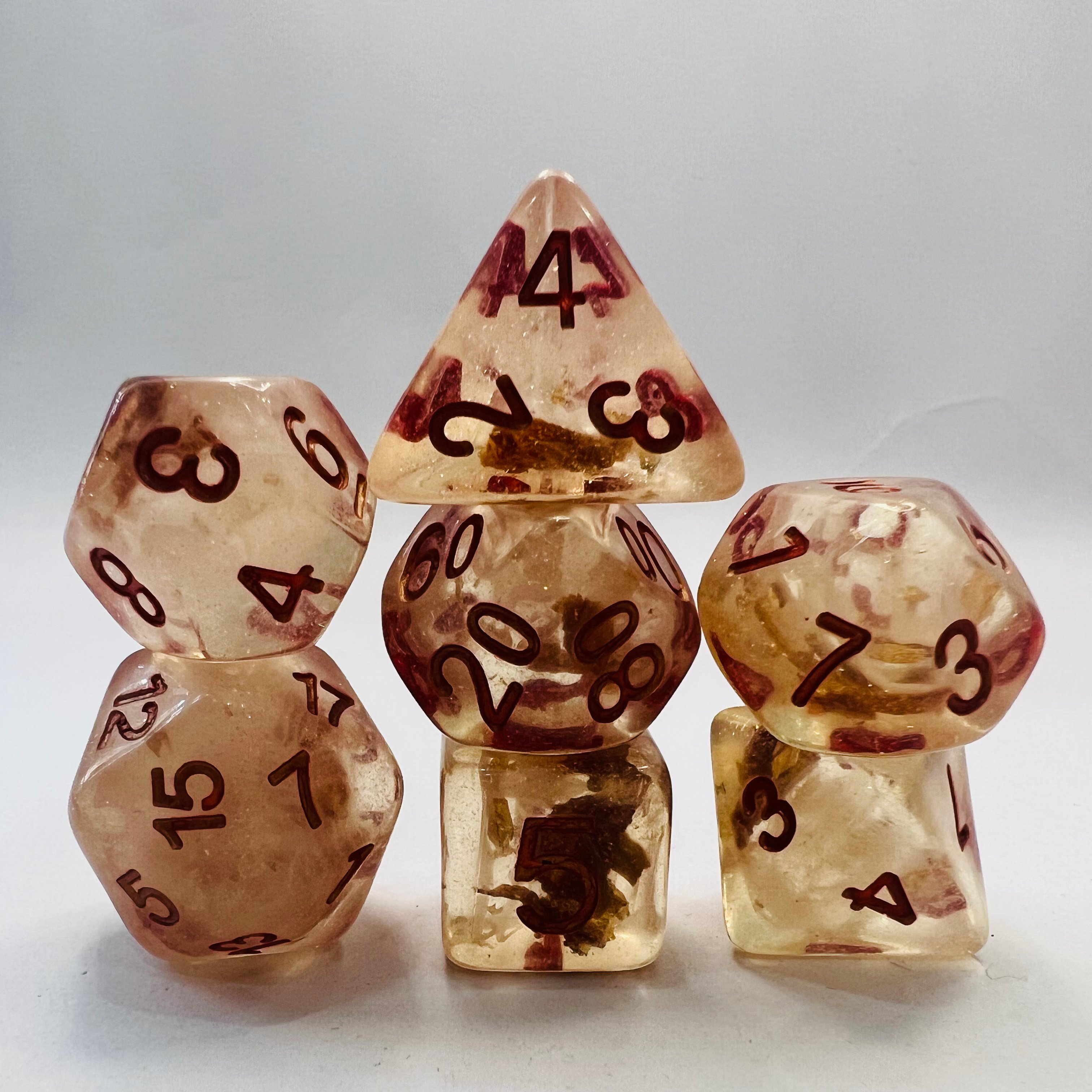 Custom Logo Dungeons And Dragons Rpg Table Game Colored Polyhedral Bulk Plastic Dice Set