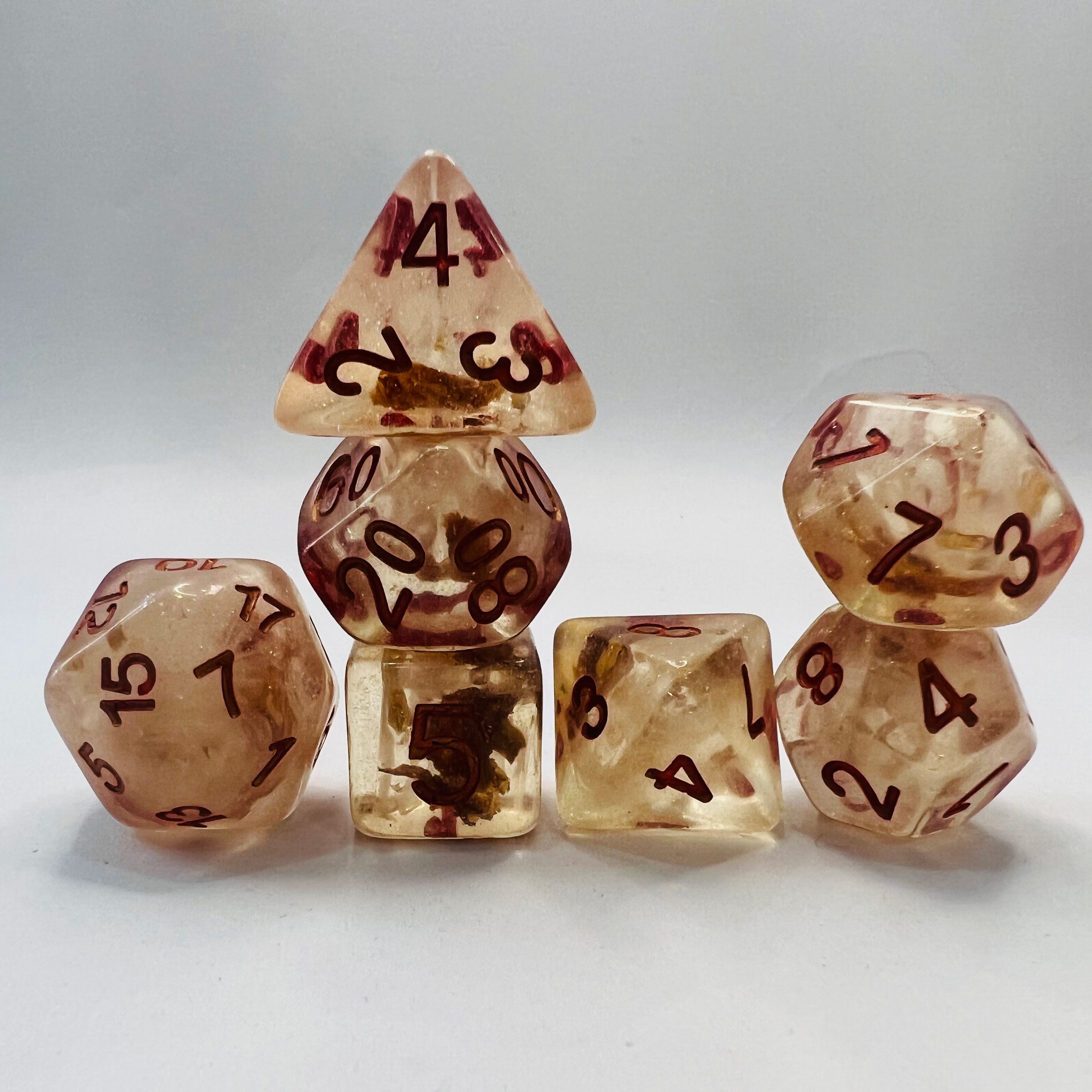 Custom Logo Dungeons And Dragons Rpg Table Game Colored Polyhedral Bulk Plastic Dice Set