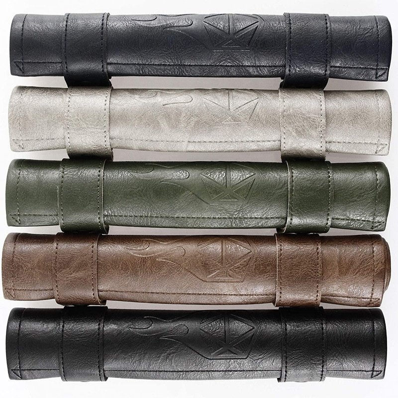 Hot Sell Rolling Trays Leather Dice Case Bin Single Leather Serving Custom family travel backgammon set Scroll Wedding Gift