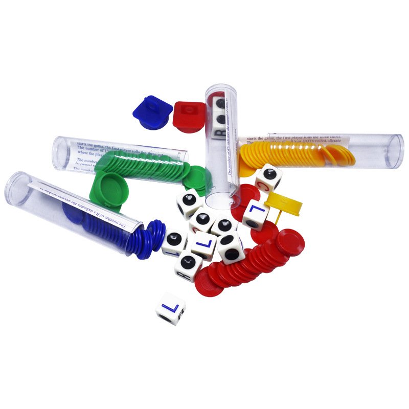 LRC games dice set Left Right Center Chess Game Set Dice Game For School Educational Toys
