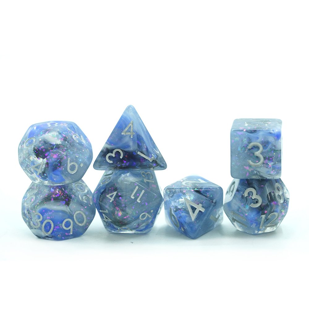 Custom Resin Polyhedral Dice Set Fit Dungeons And Dragons Smoke Dnd Dice For Role Playing Game Rpg Table Game Dice
