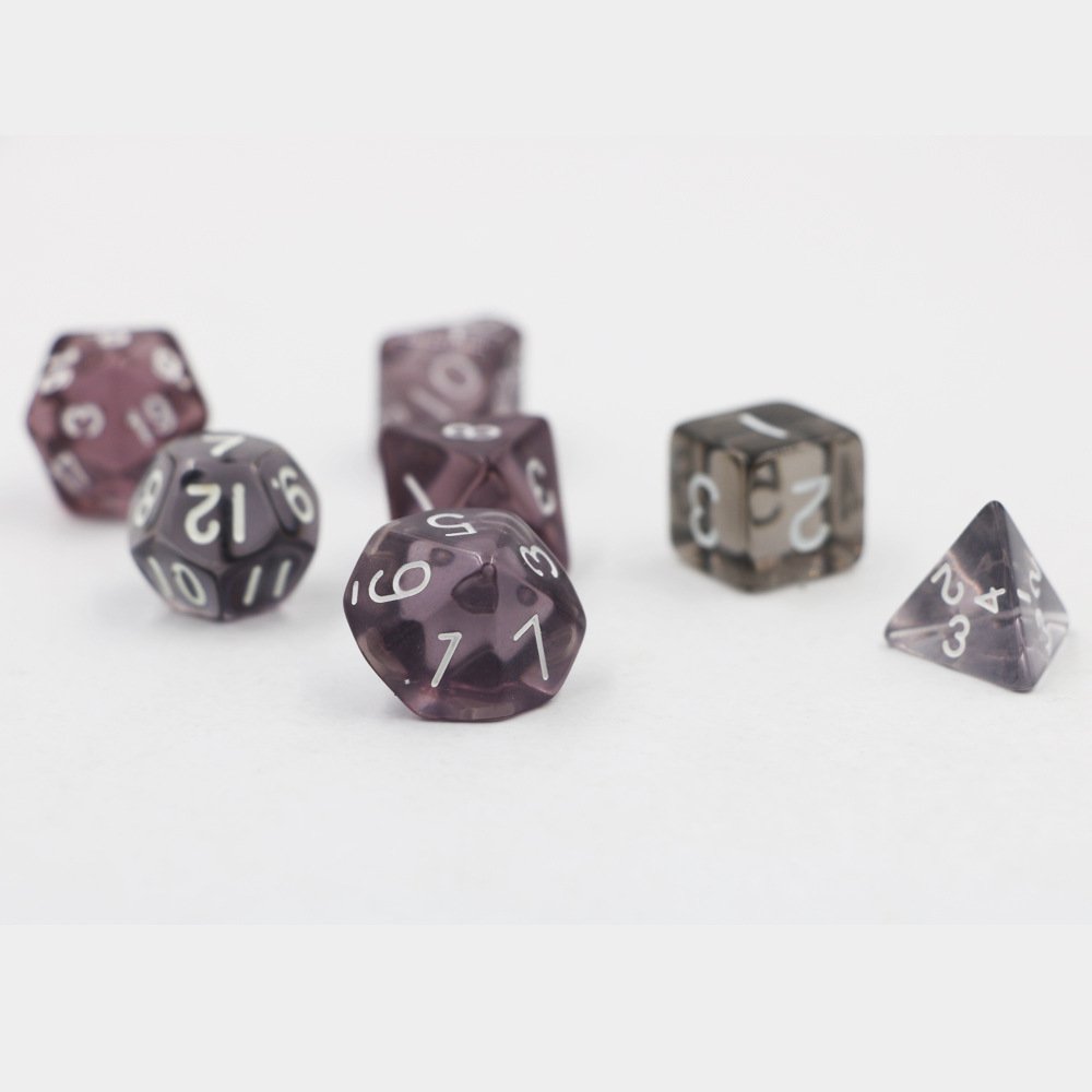 grey 20mm game dice Set Transparent Color Glitter DND Dice Set RPG Dice For Board Game custom