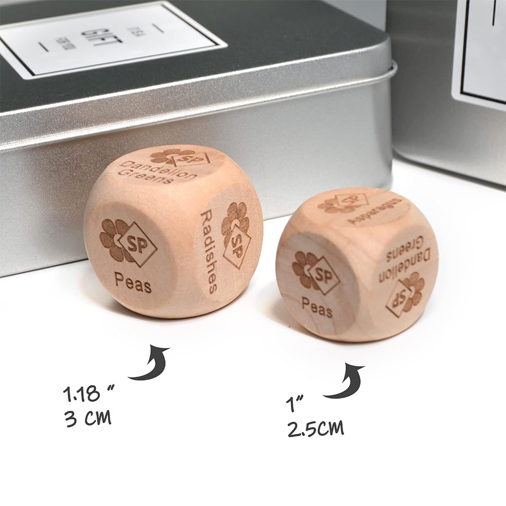 Wholesale Custom Logo Anniversary Gifts Take Out Love Date Night Dice Game Set Wood Dice Game Set For Couples Food Cube Game