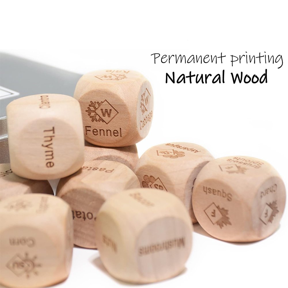 Wholesale Custom Logo Anniversary Gifts Take Out Love Date Night Dice Game Set Wood Dice Game Set For Couples Food Cube Game